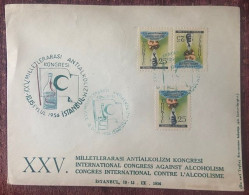 TURKEY,TURKEI,TURQUIE ,INTERNATIONAL CONGRESS AGAINST ALCOHOLISM CONGRES INTERNATIONAL CONTRE L'ALCOOLISME - Storia Postale