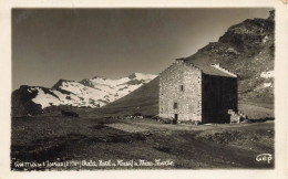 Bonneval Sur Arc * Carte Photo * Le Col De L'iseran * Chalet Hôtel Et Massif Méan Martin * Cachet De L'établissement - Bonneval Sur Arc