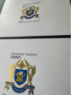 Togo 2022 Mi. ? Epreuve De Luxe Proof Gold Doré 50 Ans Grande Loge Régulière Franc-maçons Freimaurer Freemasonry Masonic - Freimaurerei