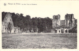 BELGIQUE - Abbaye De Villers - Les Deux Tours Et Brasserie -  Carte Postale Ancienne - Otros & Sin Clasificación