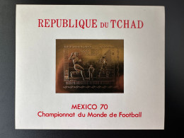 Tchad Chad Tschad 1970 Mi. Bl. 7 Mexico Mexiko Jeux Olympiques 1968 Olympic Games FIFA Football World Cup Coupe Monde WM - 1970 – Mexique