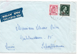 68176 - Belgien - 1947 - -10%/5F MiF A LpBf LIEGE -> Schweiz - 1946 -10 %