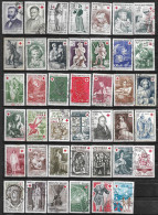 France Lot 67 Timbres Oblitérés  Croix Rouge  Et 2 Blocs De 4 TP - Lots & Kiloware (mixtures) - Max. 999 Stamps