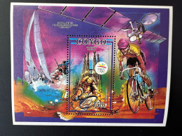 Congo Kongo 1992 Mi. Bl. 102 Jeux Olympiques Olympic Games Barcelone Barcelona Olympia Sagrada Familia Cycling - Ciclismo