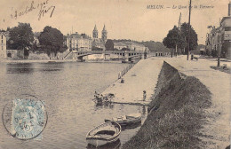 FRANCE - 77 - Melun - Le Quai De La Verrerie - Carte Postale Ancienne - Melun