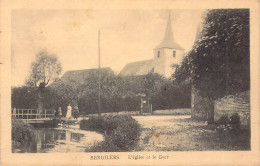 BELGIQUE - BERGILERS - L'Eglise Et Le Geer - Edit Henri Kaquet - Carte Postale Ancienne - Autres & Non Classés