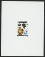DJIBOUTI Epreuve De Luxe Sur Papier Glacé N° 642 Vaccination Universelle UNICEF (1988) - Medicina