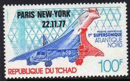 Tchad PA N° 216 XX  1er Vol Commercial De Concorde Paris-New York Sans Charnière, T.B - Tchad (1960-...)