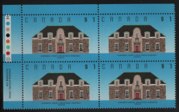 Canada 1988-92 MNH Sc 1181 $1 Runnymede Library UL Plate Block - Num. Planches & Inscriptions Marge