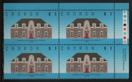 Canada 1988-92 MNH Sc 1181 $1 Runnymede Library UR Plate Block - Plaatnummers & Bladboorden