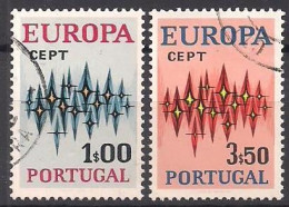 Portugal  (1972)  Mi.Nr.  1166 + 1167  Gest./ Used  (9hb01)  EUROPA - Oblitérés