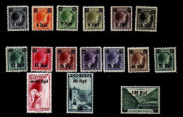 Luxembourg - (1940)-   Timbres  Surcharges -  Neufs* - MLH - Bezetting