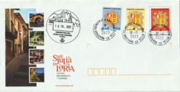 Entier Postal Village De Saint Julia De Loria,église Romane Sant Roma D'Auvinya, Oblitération Illustrée Oficina Postal - Briefe U. Dokumente