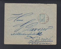 Bulgarien Bulgaria Briefkuvert 1899 Sofia Nach Zürich - Cartas & Documentos