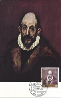 ESPAGNE - CARTE MAXIMUM - Yvert N° 1011 - AUTOPORTRAIT - OEUVRE Du GRECO - Tarjetas Máxima