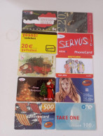 10 Different Phonecards - Lots - Collections