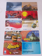 10 Different Phonecards - Lots - Collections