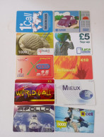 10 Different Phonecards - Lots - Collections