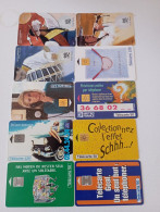 10 Different Phonecards - Lots - Collections