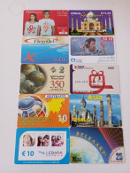 10 Different Phonecards - Lots - Collections