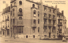 BELGIQUE - MIDDELKERKE - L'institut Wetendorf Et La Rue Van Hinsberg - Carte Postale Ancienne - Middelkerke