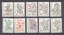 Andorre  -  Taxes   :  Yv  53-62  **   Fleur - Flower - Unused Stamps