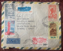 BRAZIL ,PARANA TO ISTANBUL,TURKEY ,1955 ,COVER - Lettres & Documents