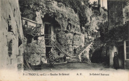 Trôo * Place Et Escalier St Gabriel * Maisons Troglodytes - Autres & Non Classés