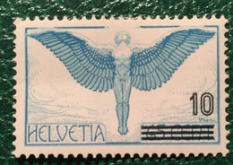 1938 - Svizzera - Posta Aerea . Soprastampa 10 Su 65 Cent. - Nuovo - Nuovi