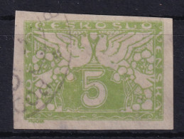 CZECOSLOVAKIA 1919/20 - Canceled - Sc# E2 - Yellow Paper - Special Delivery Stamp 5h - Usati