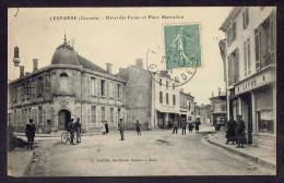 CPA 33 - LESPARRE - HOTEL DES POSTES ET PLACE MARCADIEU - Lesparre Medoc