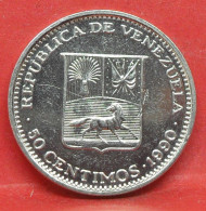 50 Centavos 1990 - TTB - Pièce De Monnaie Venezuela - Article N°5535 - Venezuela