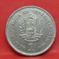 1 Bolivar 1977 - TB - Pièce De Monnaie Venezuela - Article N°5537 - Venezuela