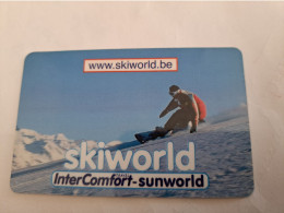 BELGIUM PHONECARDS / PREPAID / € 7,00 / SKIWORLD/ SUNWORLD / SKIEER       ** 14192** - Sans Puce