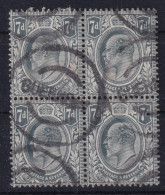 GREAT BRITAIN 1910 - Guernsey Cancel - Sc# 145 - Bloc Of 4! - Used Stamps