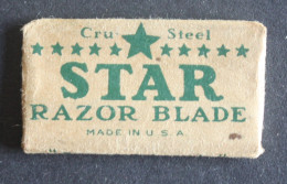 LAMETTA BARBA BLADE SHAVE STAR RAZOR BLADE, CRU STEEL, MADE IN USA - Scheermesjes