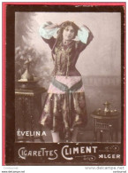 Image Vignette Cigarettes CLIMENT ALGER EVELINA -- Tirage De La Marque Etoile - Climent