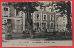 70 - SCEY SUR SAONE---L'Hotel De Ville Et La Sortie Des Ecoles----animé - Scey-sur-Saône-et-Saint-Albin