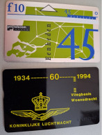 NETHERLANDS  45  UNITS / 60 JAAR VLIEGBASIS WOENSDRECHT /   / RDZ 217 /  RR/  MINT  ** 14214** - GSM-Kaarten, Bijvulling & Vooraf Betaalde