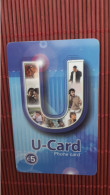 U -Card Belgium Prepaidcard Used  Rare - Cartes GSM, Recharges & Prépayées