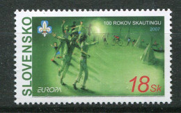 Slovaquie ** N° 482- Europa. Année 2007 - Cent. Du Scoutisme - Nuovi