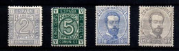 España Nº 116/17, 121/2. Año 1872 - Nuevos