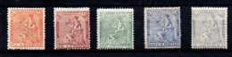 España Nº 131/3, 137/8. Año 1873 - Unused Stamps