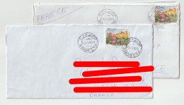 6864 - 2 Lettres Cover MAROC MOROCCO 2023 AGADIR LA ROSE A PARFUM - Maroc (1956-...)