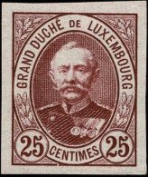 Luxembourg, Luxemburg 1891 Grand-Duc Adolphe 25c. Essai MH* - 1891 Adolphe Frontansicht