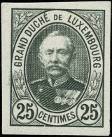 Luxembourg, Luxemburg 1891 Grand-Duc Adolphe 25c. Essai MH* - 1891 Adolphe Frontansicht