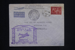 SURINAM - Enveloppe De Paramaribo Pour Amsterdam En 1949 Par 1er Vol - L 145118 - Suriname ... - 1975