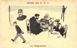 Carte POSTALE  Ancienne De P. T. T. / Télégraphistes - Poste & Facteurs