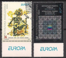 Nordmazedonien / Macedonia  (2003)  Mi.Nr.  279 + 280  Gest. / Used  (7hb02) EUROPA - 2003