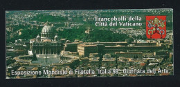 ● VATICANO 1998 ֍ Expo Mondiale Filatelia ● Giornata Dell' ARTE ● LIBRETTO Nuovo ** ● - Markenheftchen